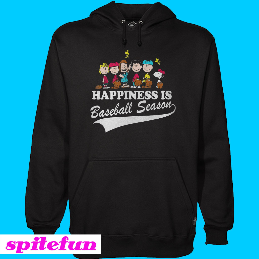 Peanuts happiness is baseball season Hoodie